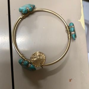 Gold costume elephant bracelet
